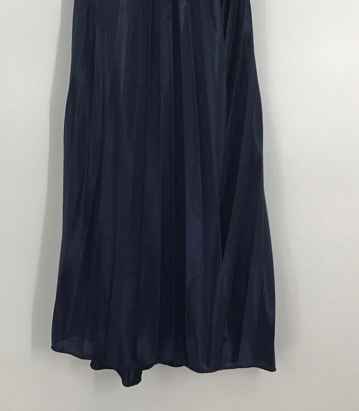 NWT Blondie Nites By Linda Bernell Women&#39;s Navy Blue Halter Neck Maxi Dress-Sz 1