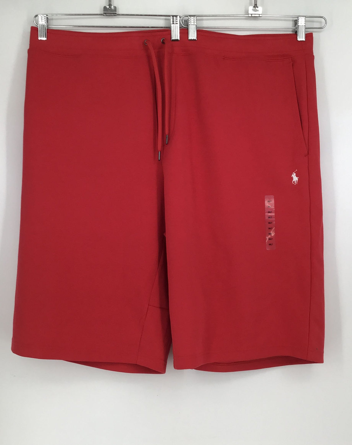 NWT Polo Ralph Lauren Men&#39;s Red Elastic Waist Bermuda Shorts - Size 3XLT