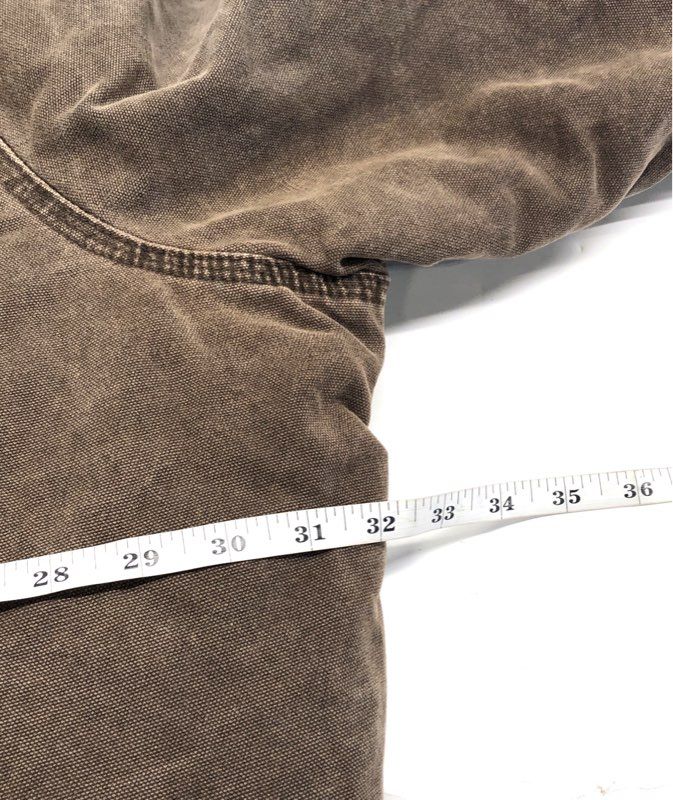 Vintage Y2K Carhartt Men's Sandstone Traditional Coat Chestnut Made in USA 4XL