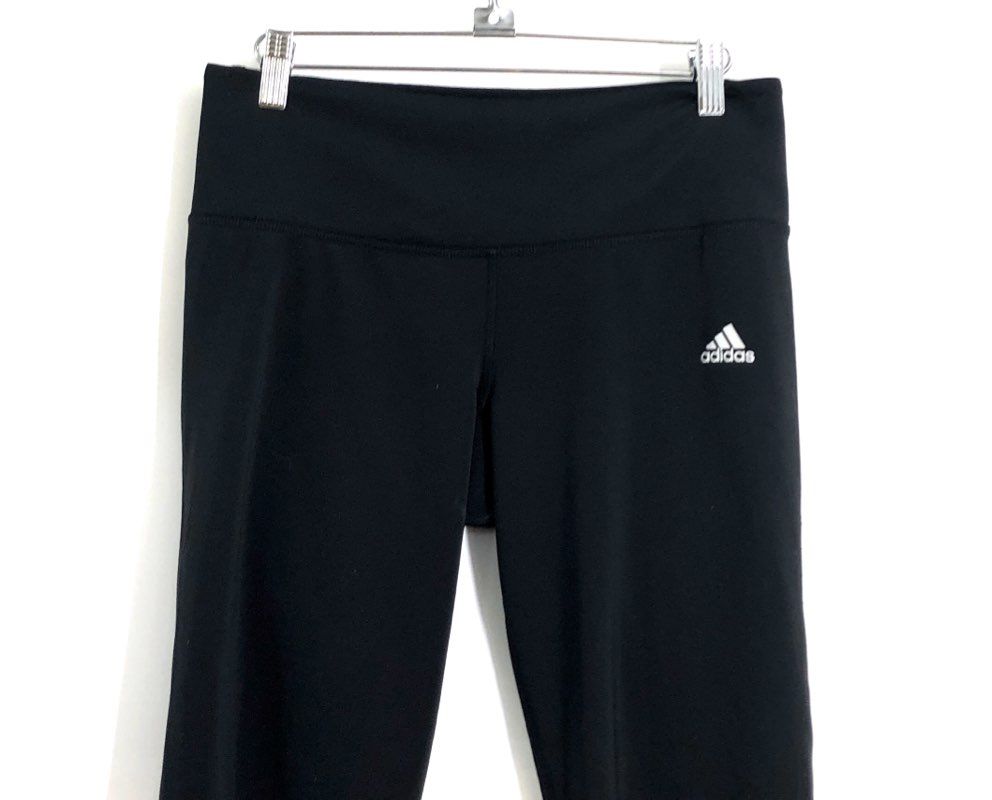 Adidas Women's Black Climalite Performance Athletic Leggings Tights Sz M