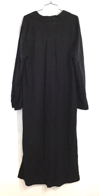 Chelsea & Violet Women's Black Long Sleeve Button Front Maxi Dress L NWT