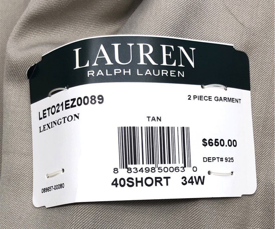Lauren Ralph Lauren Men's Tan Lexington UltraFlex Blazer Jacket Sz 40S NWT