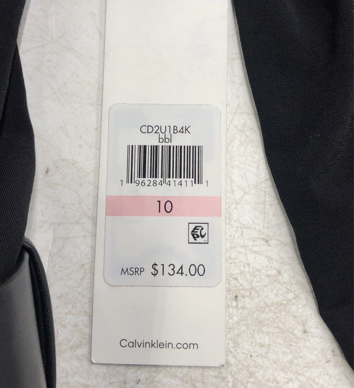 NWT Calvin Klein Women's Black Fit & Flare Dress - Size 10