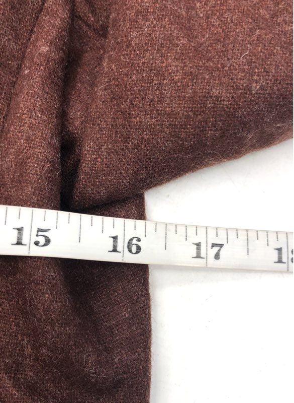 Vintage 80s Normandee Women's Brown Wool Blend Two Button Blazer Jacket Sz 9