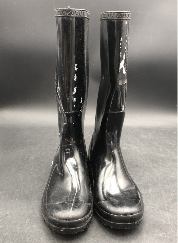 UGG Shaye Black Waterproof Rubber Knee High Rain Boots Women's Size 7