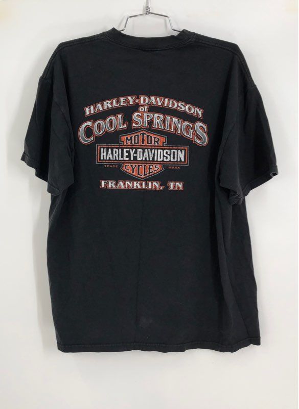 Harley-Davidson Men&#39;s Black Crew Neck Short Sleeve Graphic T-Shirt - Size XL