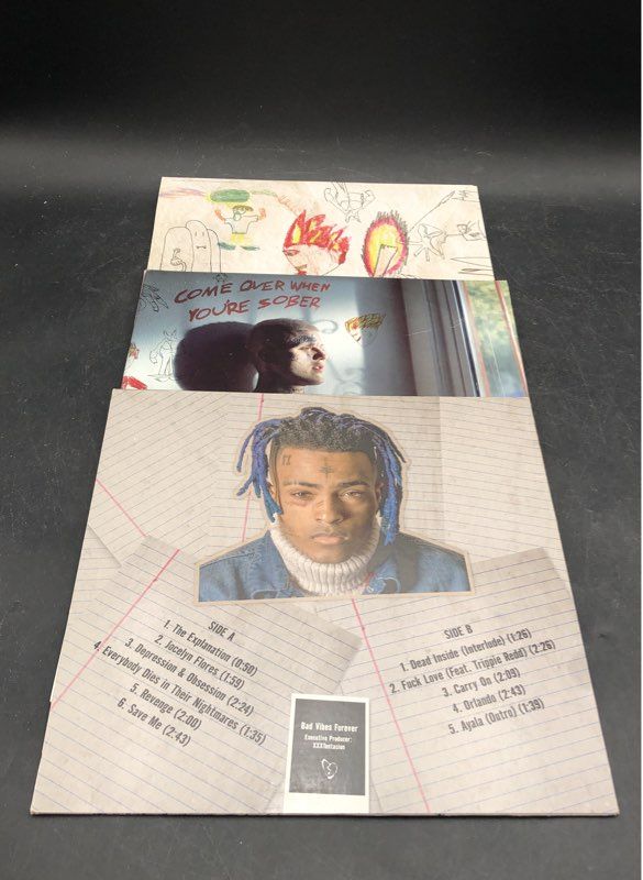 Lil Peep Come Over When You're Sober & More Vinyle Records Lot Of 3