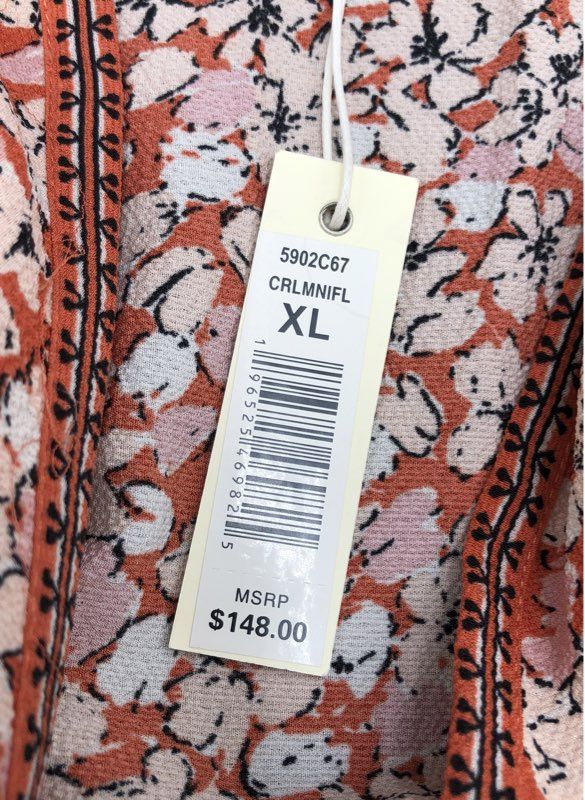 NWT Max Studio Women's Multicolor Floral Fit & Flare Dress - Size XL