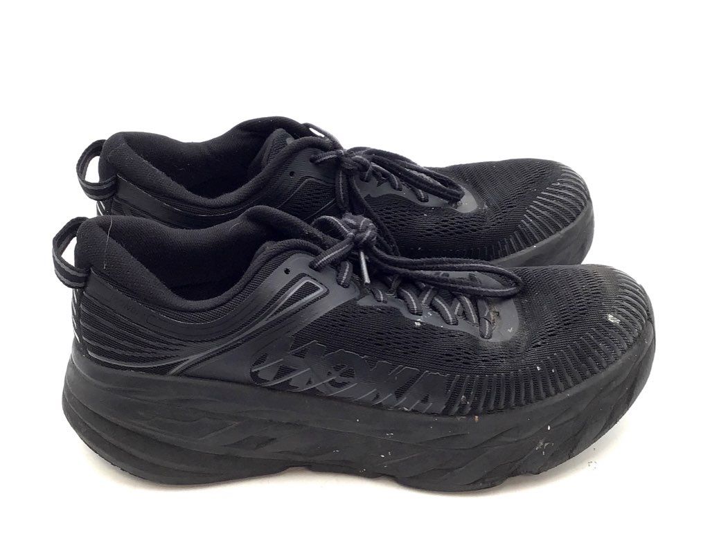 Hoka One One Bondi 7 Black Black Women's Running Shoes Size 9