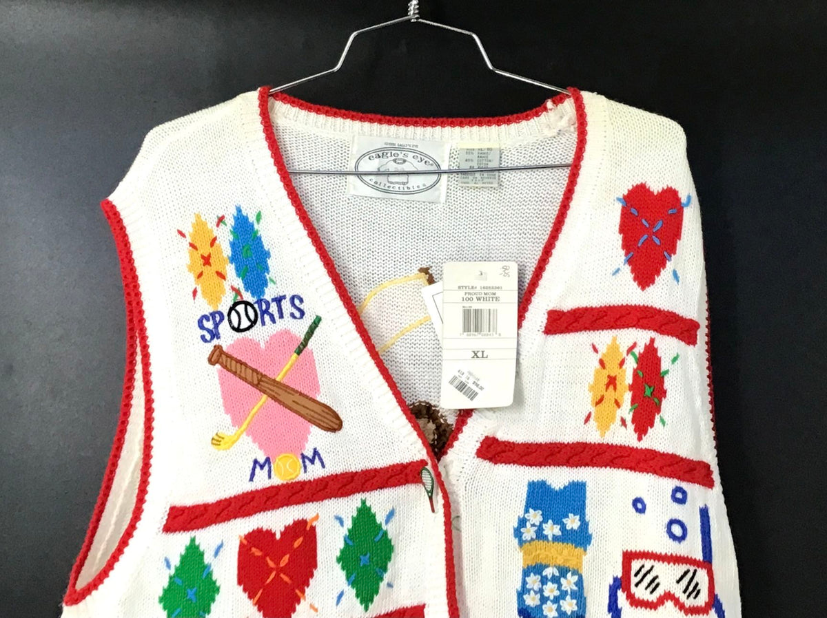 NWT Eagle's Eye Women's Multicolor Sweater Vest - Size XL