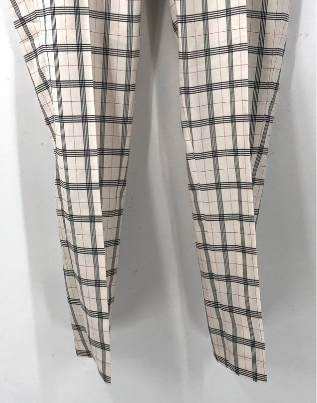 NWT Barabas Women's White Plaid Dress Pants - Size 36
