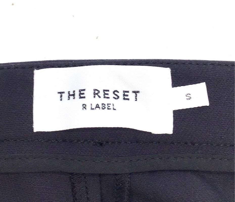 The Reset R Label Women's Black Stretch Tapered Straight Leg Pants Size S
