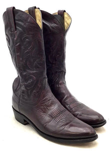 Dan Post Men's Maroon Western Boots - Size 11D