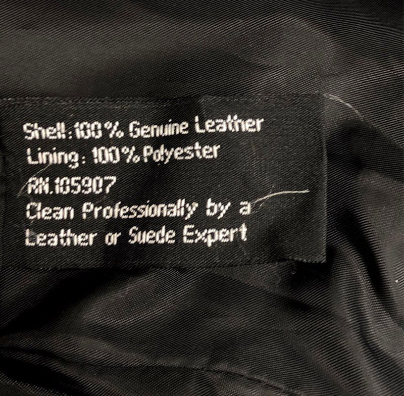 Vintage 90s Leather U.S.A. Men's Black Genuine Leather Blazer Jacket Sz XL