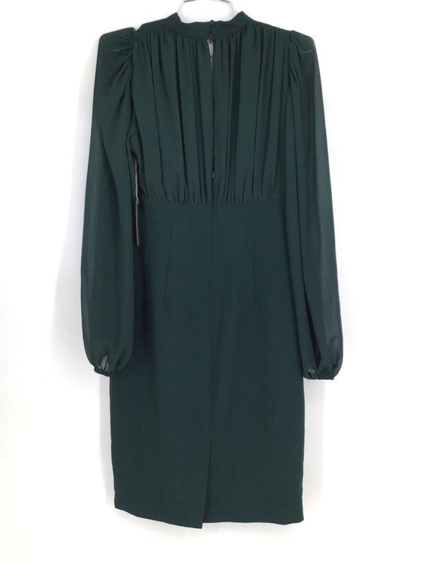 NWT Vince Camuto Women&#39;s Green Long Sleeve Sheath Dress - Size Measured