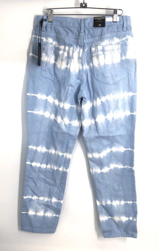 [BLANKNYC] Women's Rivington High-Rise Tapered Tie-Dye Jeans Blue White NWT 28