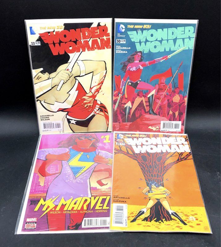 Ms. Marvel #1 Wonder Woman 22+ Comic Lot Marvel DC Modern Bronze Age
