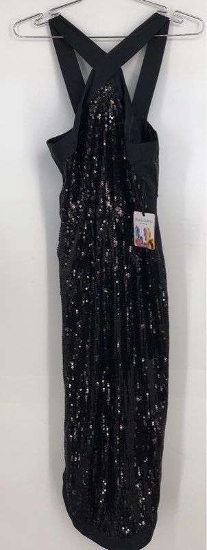 NWT Prabal Gurung Women&#39;s Black Sequin Sleeveless Shift Dress - Size 2