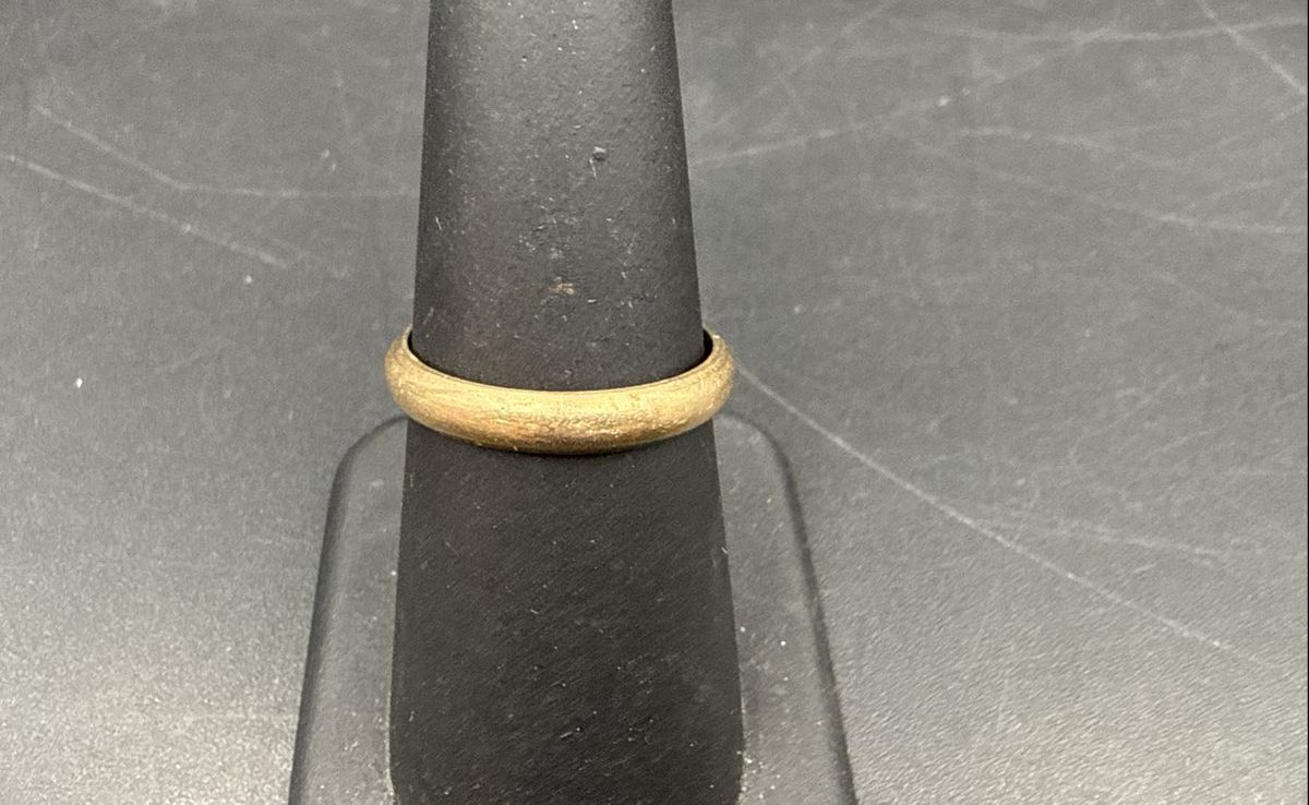 10K Yellow Gold 3.1mm Domed Wedding Band Ring Size 6.25 2.17g Tested