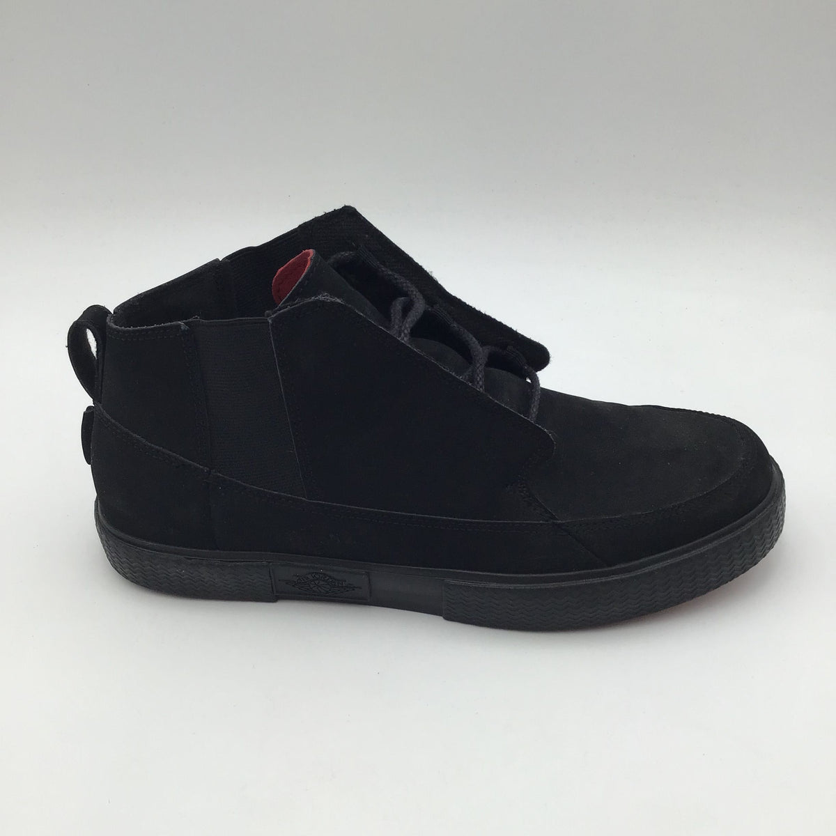 Nike Air Jordan Girl&#39;s Black Suede &#39;V.2 Grown&#39; Casual Sneakers-Size: 7Y (+COA)