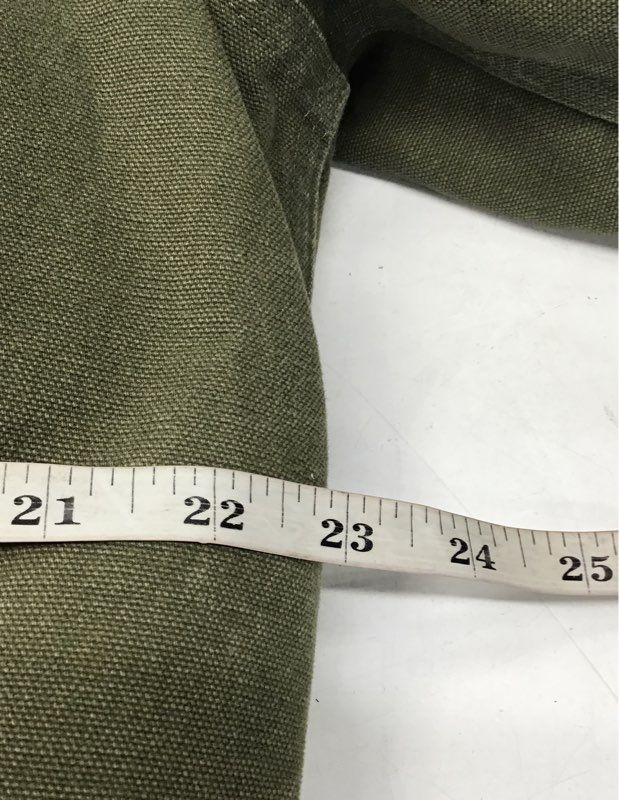 Carhartt Men's Santa Fe Jacket Loden Green Quilt Lined Canvas Distressed Sz LT