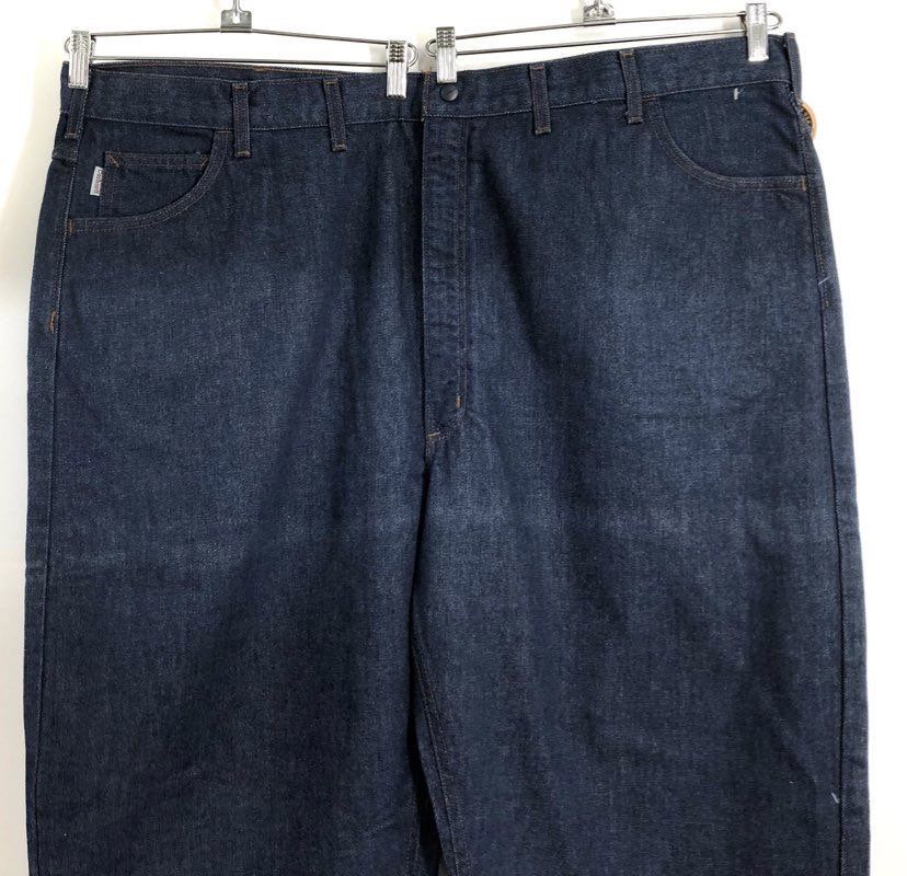 Carhartt Men's FR Flame Resistant Jeans FRB150 Dark Blue Made in USA NWT 48x36