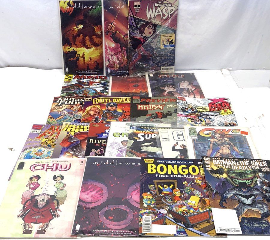 Comic Book Lot Marvel DC Image Modern Era Superhero Mixed Titles 20 Comics
