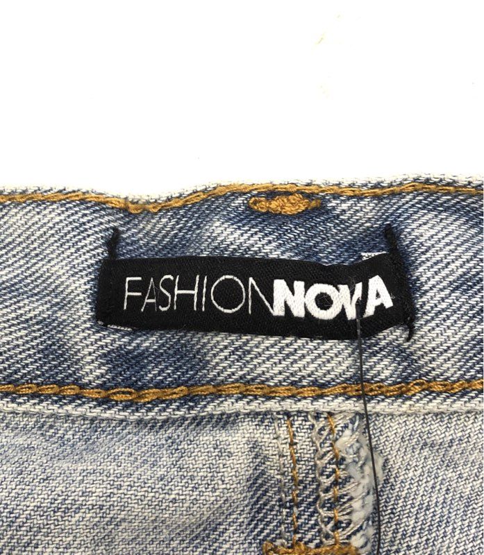 Fashion Nova Women's Tall Breaking Chains Straight Leg Jeans Light Blue Sz 9 NWT