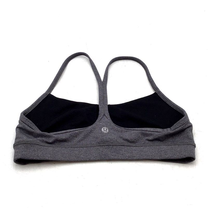 Lululemon Women&#39;s Gray Green Activewear Sports Bra - Size 6 Lot Of 2