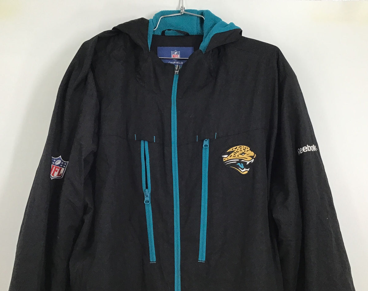 Reebok Men&#39;s Black Jacksonville Jaguars NFL Full-Zip Jacket - Size XL