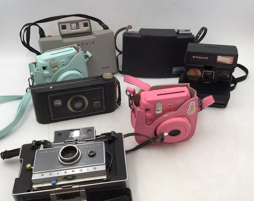 Polaroid, Fujifilm Instax Mini 9 Film Camera Mixed Lot