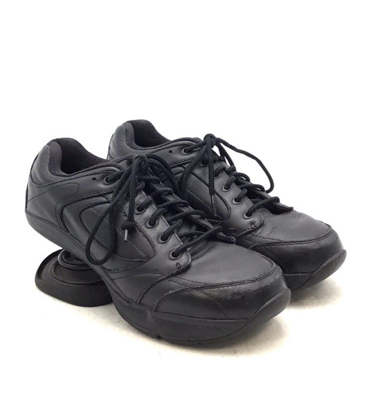 Z-Coil Women&#39;s Z-Walker 1211 Black Leather Athletic Shoes - Size 9