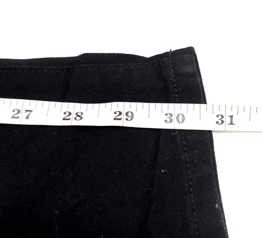 Michael Kors Women's Izzy Skinny Pants Black Cotton Stretch Size 12 NWT