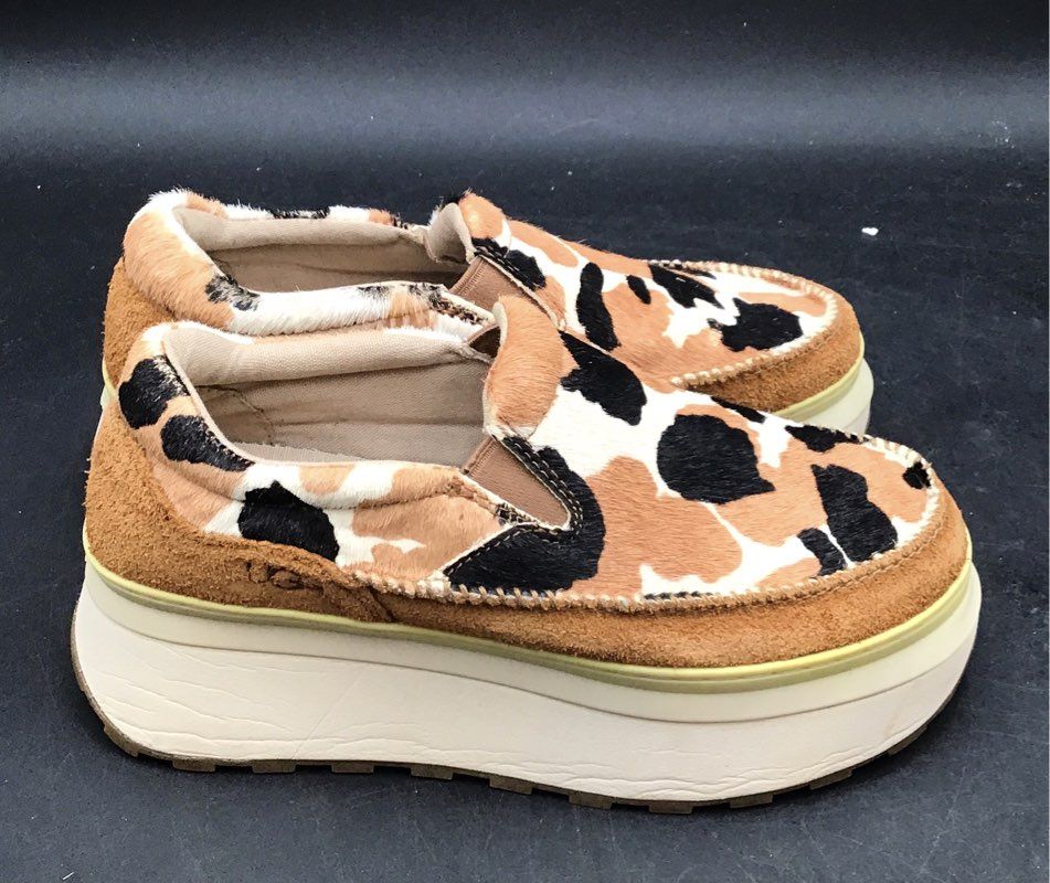 Ugg Women's Marin Cow Print Shoes - Size 6