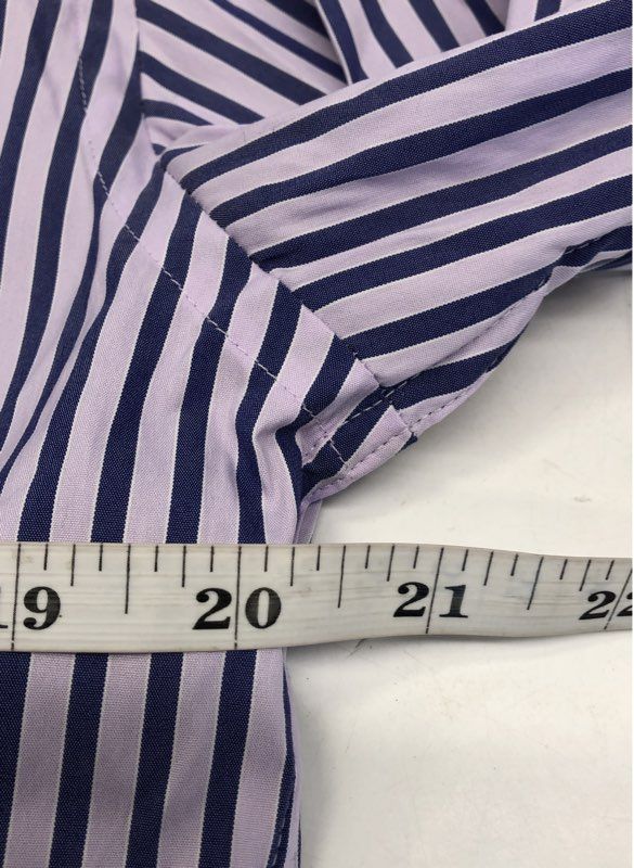 Bugatchi Men's Long Sleeve Button Down Shirt Lot 7 NWT Lavender Striped Sz M