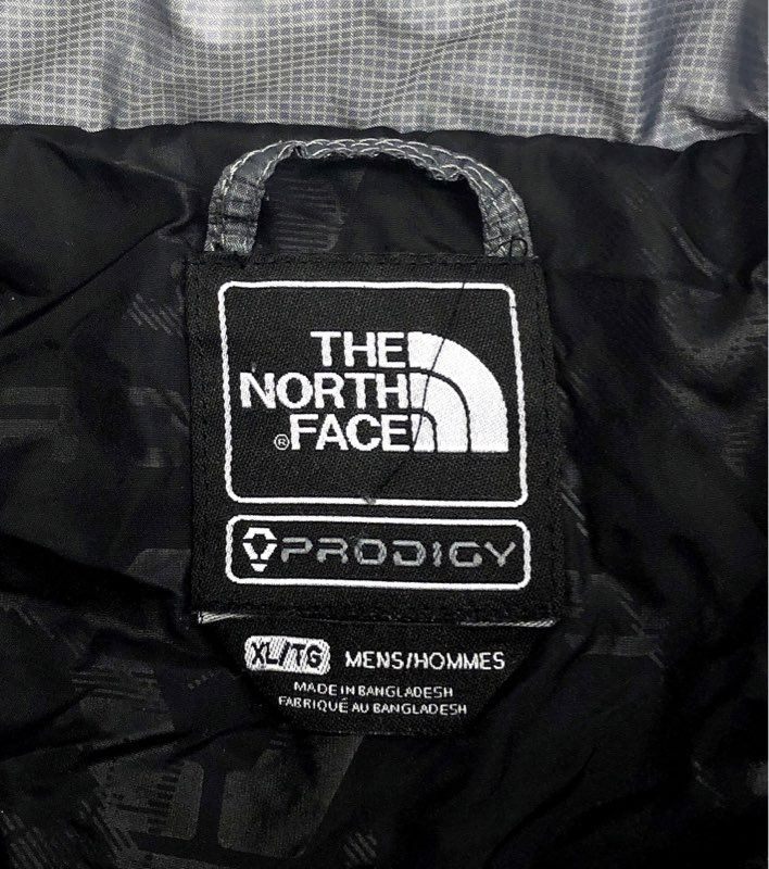 The North Face Men's Prodigy Gray Colorblock Insulated Puffer Jacket Sz XL