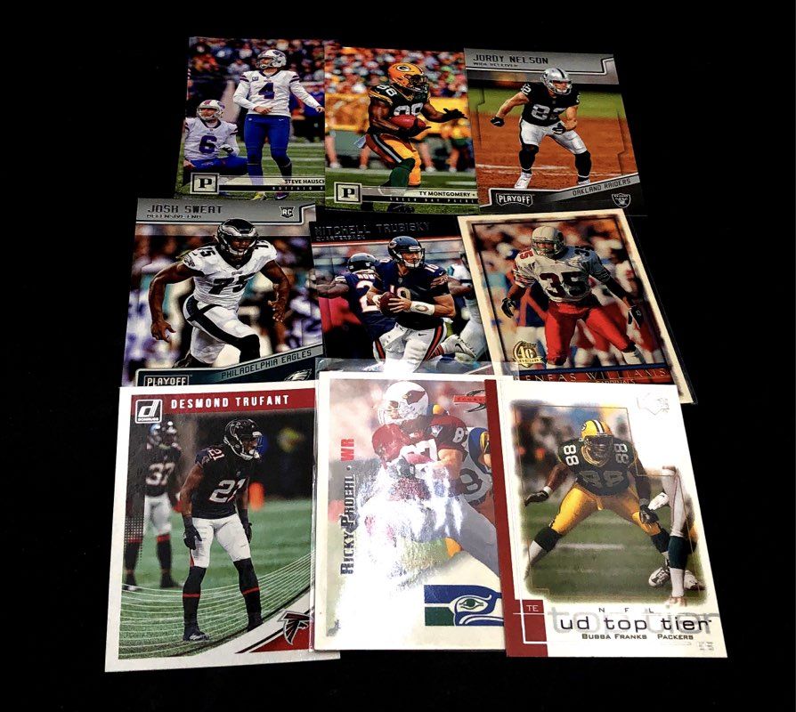 Large Mixed Sports Card Lot Baseball Football w/ Sealed 1980s Topps Packs
