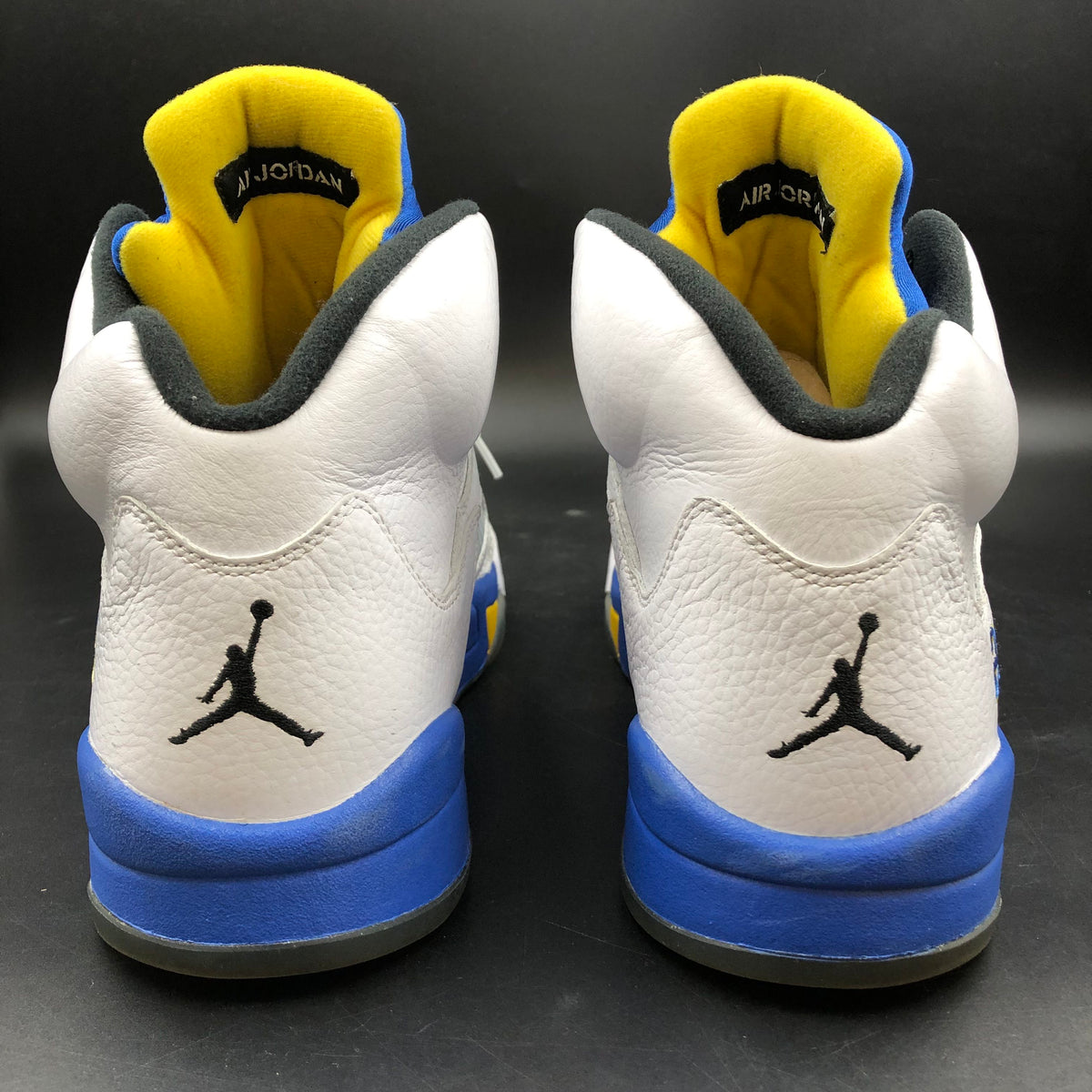 Nike Air Jordan 5 Retro Laney White Varsity Royal Maize Size 12 COA