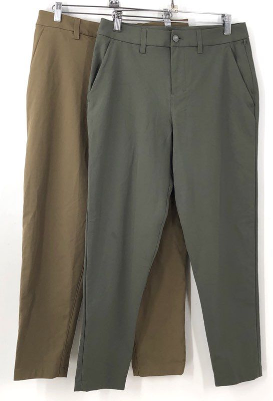 Lululemon Women's Green Brown Chino Pants - Size 28 Lot Of 2