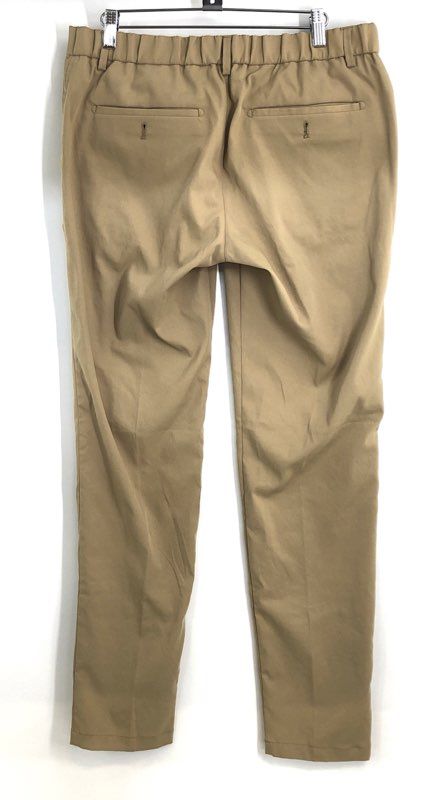 Hiltl Men's Trento Trousers Beige Khaki Flat Front Pants Sz 50 US 34 NWT