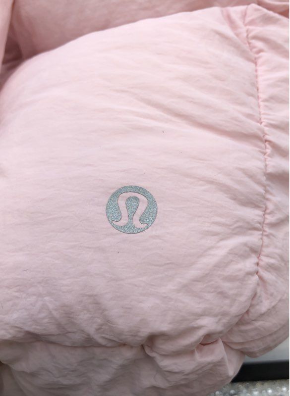 Lululemon Pink Quilted Puffer Tote Bag Large Handbag