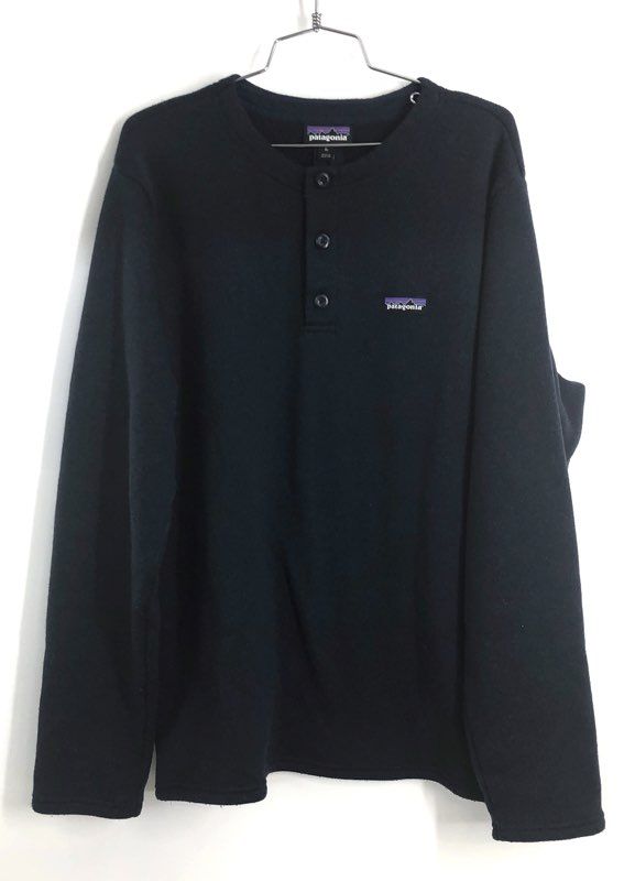 Patagonia Men's Navy Blue Better Sweater Knit Fleece Henley Pullover Sz XL