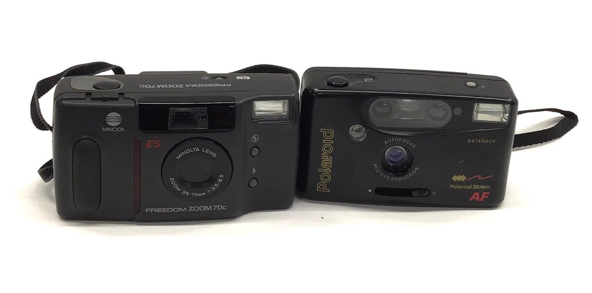 Mixed Film & Digital Point & Shoot Camera Lot 6 Pcs Kodak Minolta Polaroid