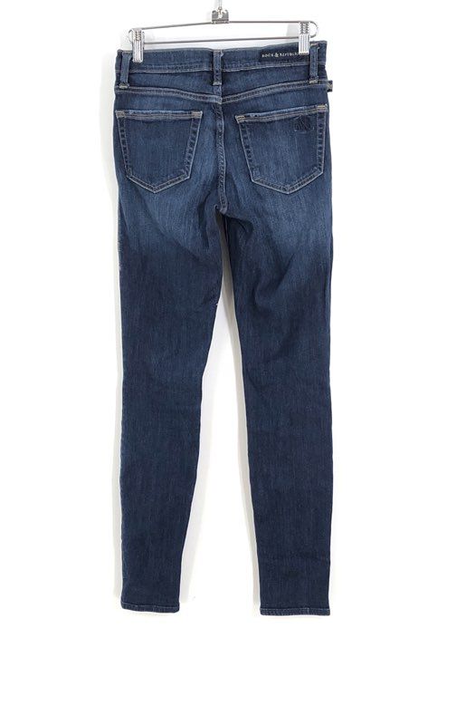 Rock &amp; Republic Women&#39;s Blue Berlin Denim Medium Wash Skinny Jeans - Size 2M