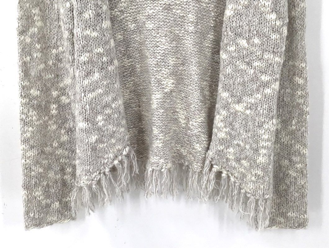 NWT Chico's Women's Soft White Poetic Fringe Cardigan Sweater - Size 1