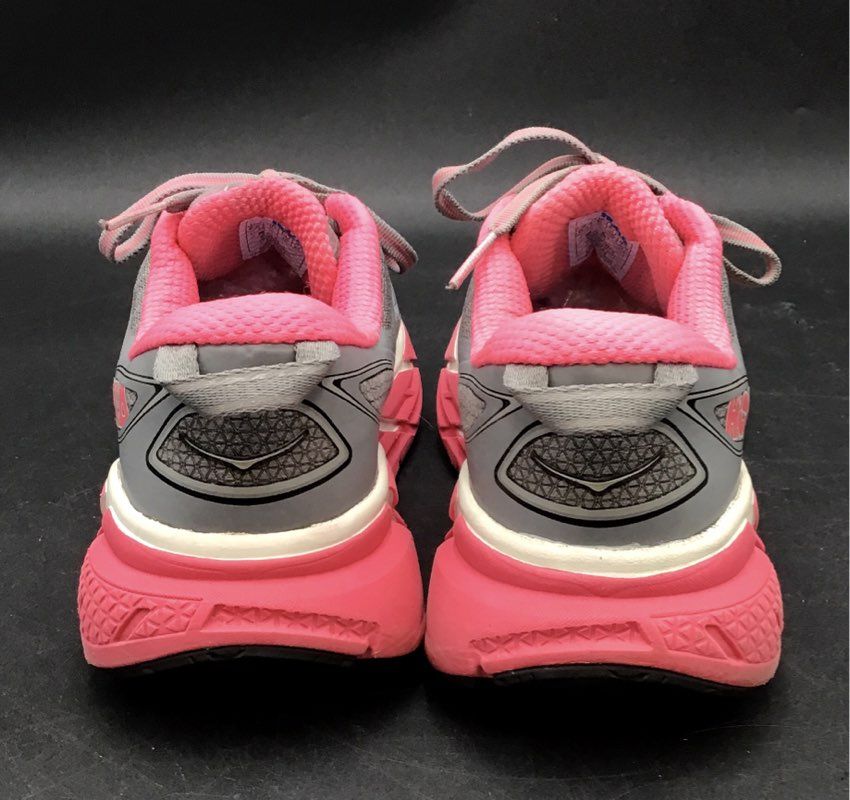 Hoka One One Women's Clifton 2 Gray Pink Athletic Shoes - Size 6.5