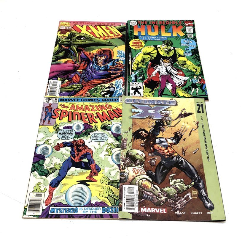 Comic Book Lot Marvel DC 1970s-2020s Superhero Mixed Titles 25 Comics