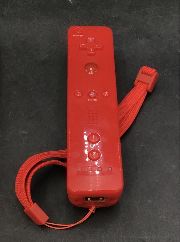 Nintendo Wii Controller Lot 3 Remotes (1 MotionPlus) 1 Nunchuk Red & Black