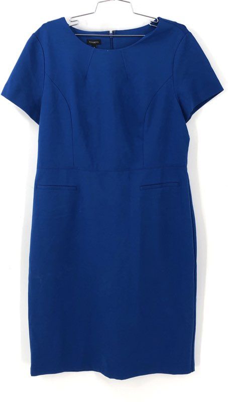 NWT Talbots Women's Blue Sheath Dress - Size 14