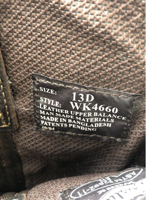 Justin Men's Brown Beige Work Boots - Size 13D